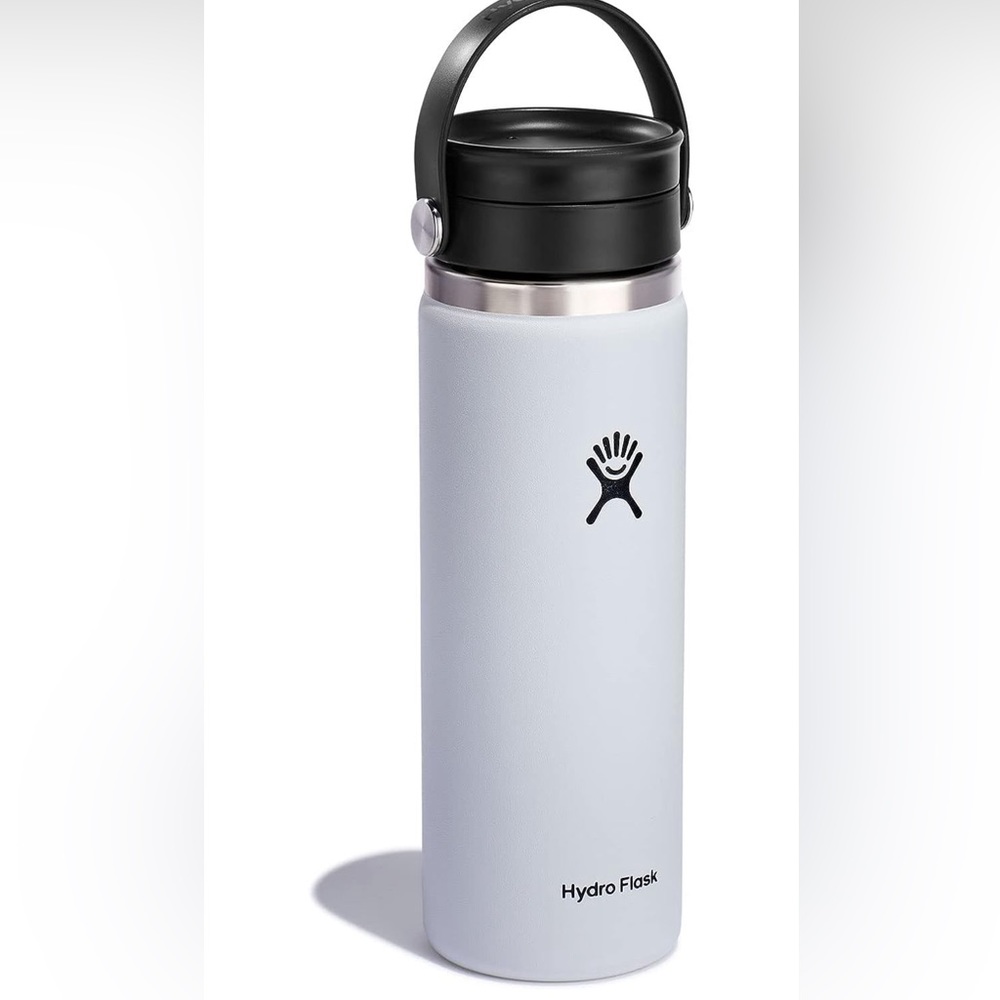 WHITE Hydro Flask Stainless Steel Wide Mouth Bottle